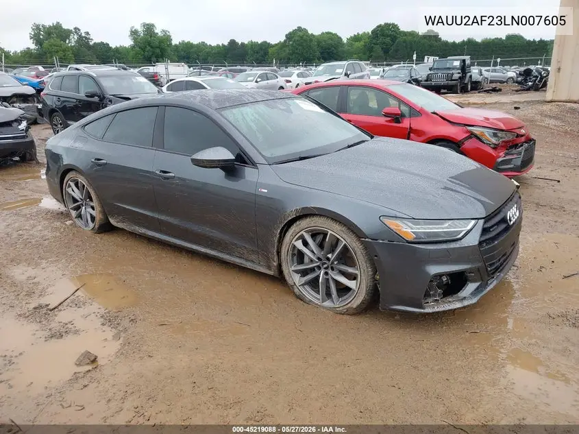 2020 Audi A7 Sportback Premium Plus 55 Tfsi Quattro S Tronic VIN: WAUU2AF23LN007605 Lot: 45219088