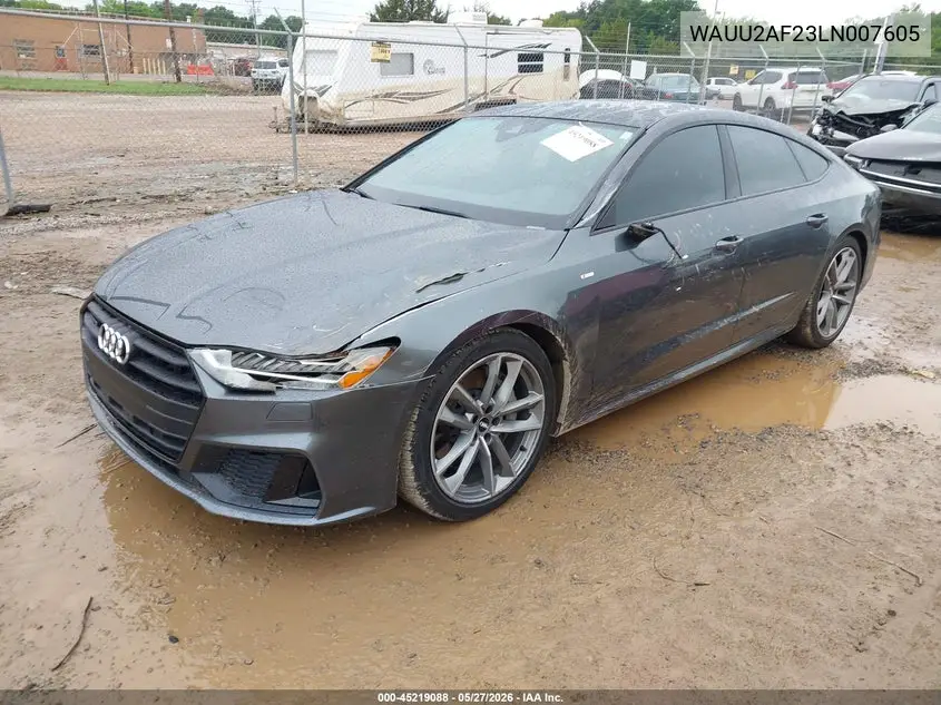 2020 Audi A7 Sportback Premium Plus 55 Tfsi Quattro S Tronic VIN: WAUU2AF23LN007605 Lot: 45219088