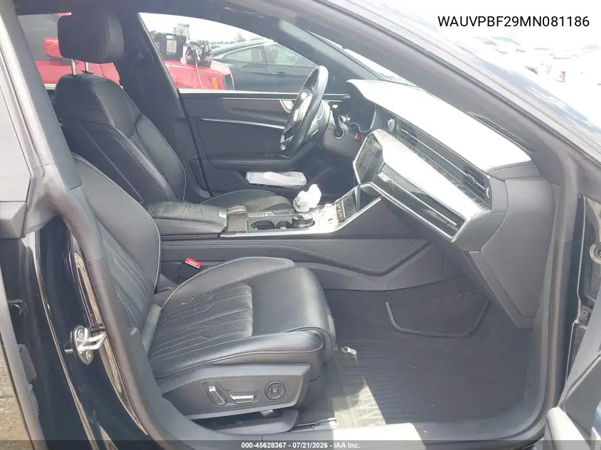 2021 Audi A7 Sportback Prestige 55 Tfsi E Quattro S Tronic VIN: WAUVPBF29MN081186 Lot: 45628367
