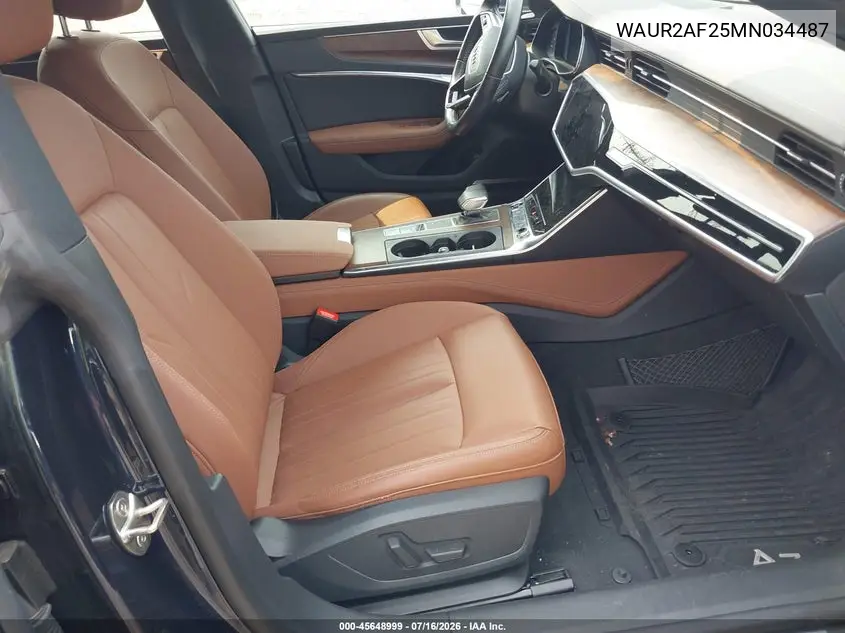 2021 Audi A7 Sportback Premium Plus 55 Tfsi Quattro S Tronic VIN: WAUR2AF25MN034487 Lot: 45648999
