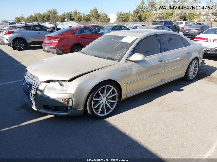 2007 Audi A8 L 4.2 VIN: WAUMV44E47N014767 Lot: 45432873