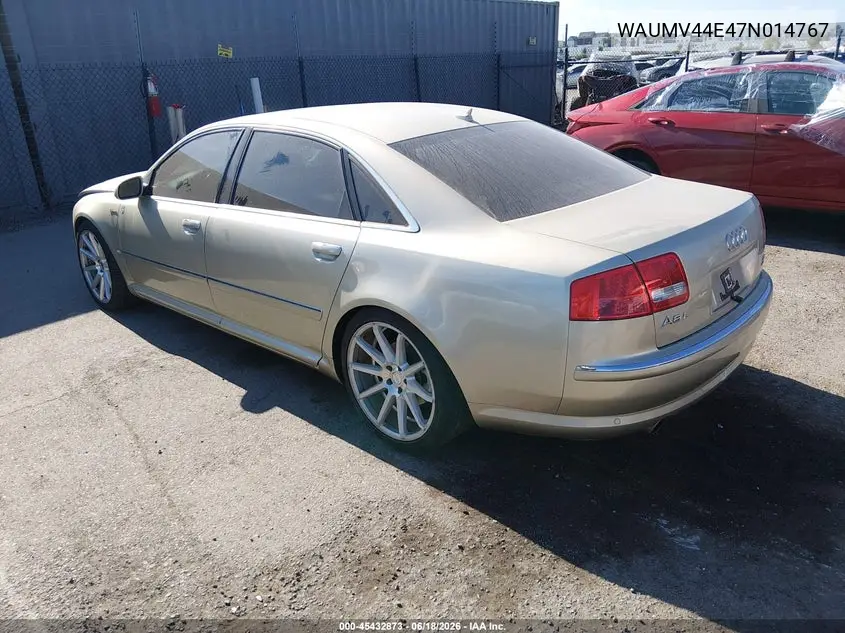 2007 Audi A8 L 4.2 VIN: WAUMV44E47N014767 Lot: 45432873