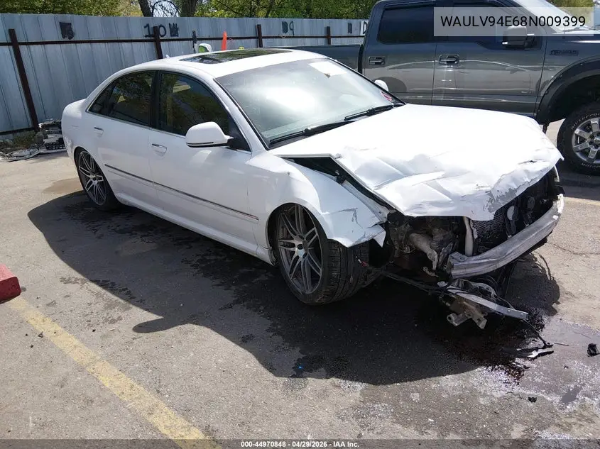 2008 Audi A8 4.2 VIN: WAULV94E68N009399 Lot: 44970848