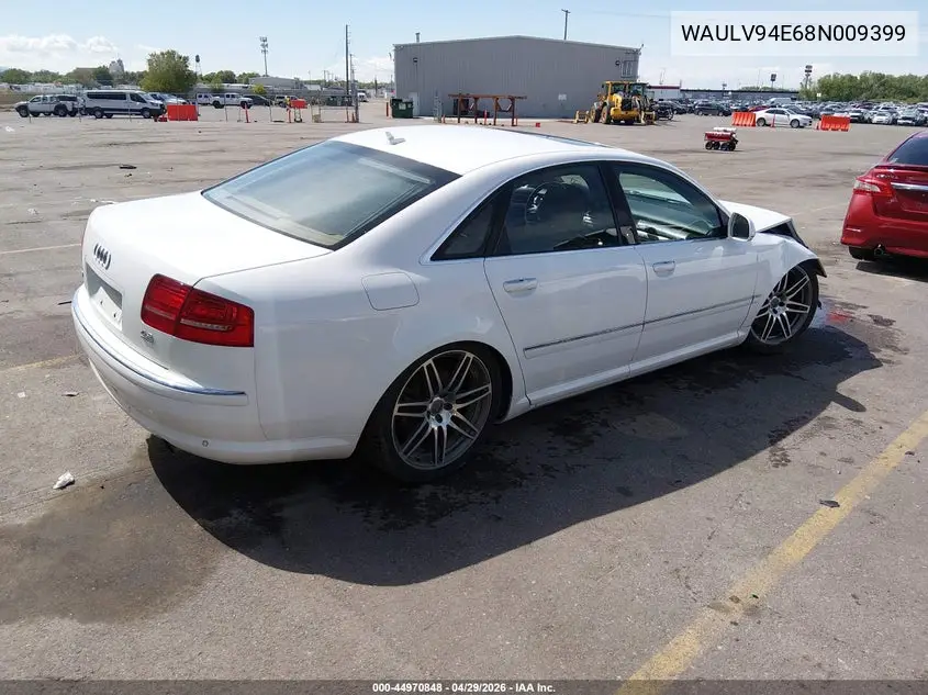 2008 Audi A8 4.2 VIN: WAULV94E68N009399 Lot: 44970848