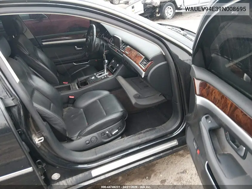 2009 Audi A8 4.2 VIN: WAULV94E39N008695 Lot: 44746231