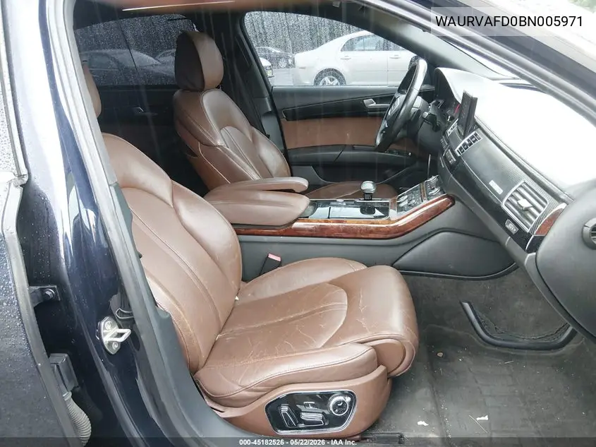 2011 Audi A8 L 4.2 VIN: WAURVAFD0BN005971 Lot: 45182526