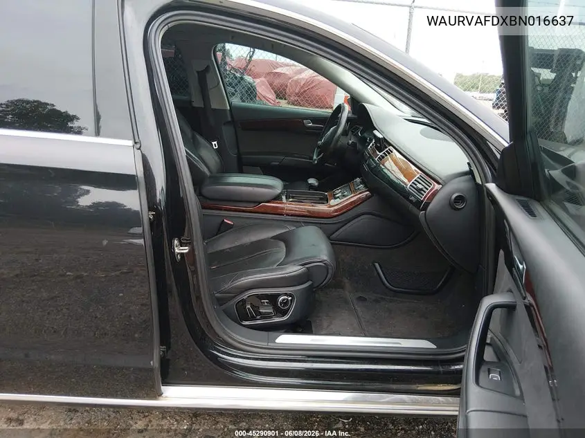 2011 Audi A8 L 4.2 VIN: WAURVAFDXBN016637 Lot: 45290901