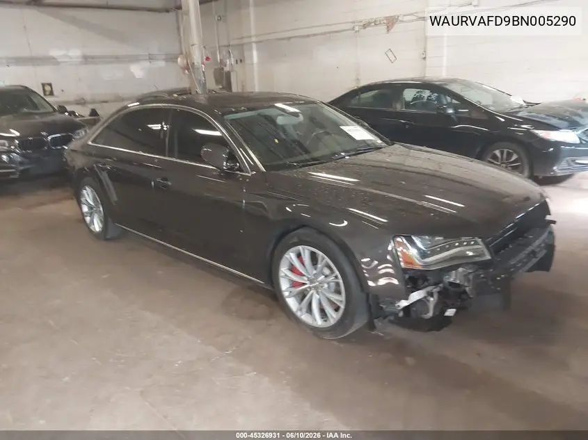 2011 Audi A8 L 4.2 VIN: WAURVAFD9BN005290 Lot: 45326931