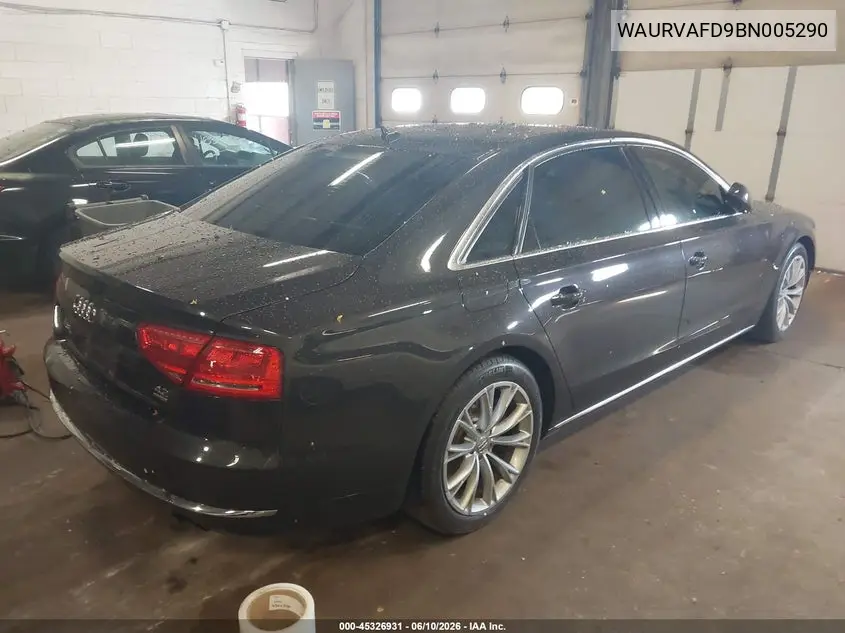 2011 Audi A8 L 4.2 VIN: WAURVAFD9BN005290 Lot: 45326931