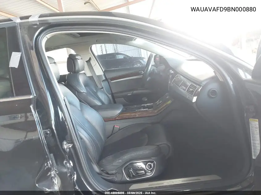 2011 Audi A8 4.2 VIN: WAUAVAFD9BN000880 Lot: 45589495