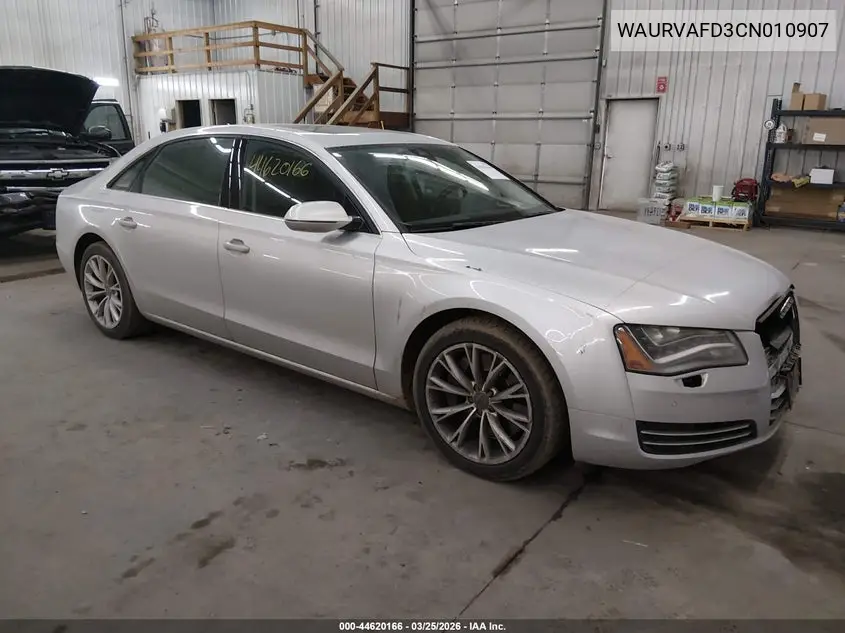 2012 Audi A8 L 4.2 VIN: WAURVAFD3CN010907 Lot: 44620166