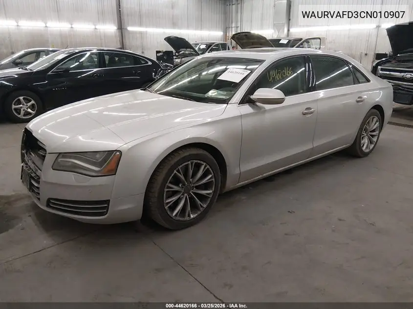 2012 Audi A8 L 4.2 VIN: WAURVAFD3CN010907 Lot: 44620166