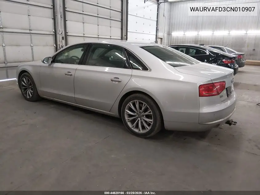 2012 Audi A8 L 4.2 VIN: WAURVAFD3CN010907 Lot: 44620166