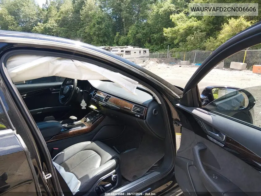 2012 Audi A8 L L 4.2 (Tiptronic) (No Longer Orderable) VIN: WAURVAFD2CN006606 Lot: 45373568