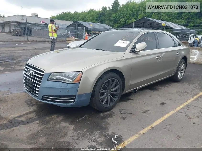 2012 Audi A8 L L 4.2 (Tiptronic) (No Longer Orderable) VIN: WAURVAFD1CN021873 Lot: 45478010