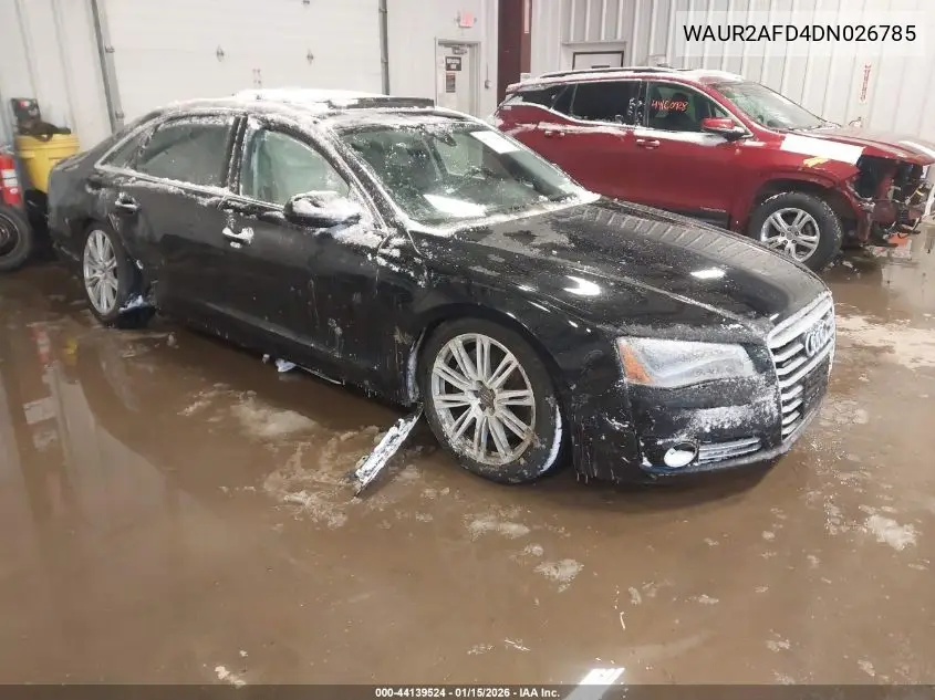 2013 Audi A8 L 4.0T VIN: WAUR2AFD4DN026785 Lot: 44139524
