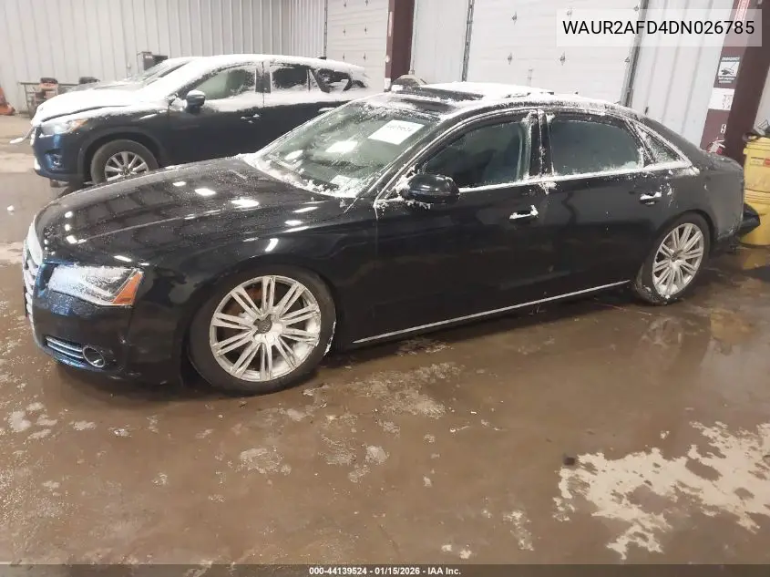 2013 Audi A8 L 4.0T VIN: WAUR2AFD4DN026785 Lot: 44139524