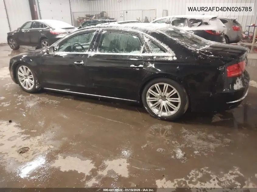 2013 Audi A8 L 4.0T VIN: WAUR2AFD4DN026785 Lot: 44139524