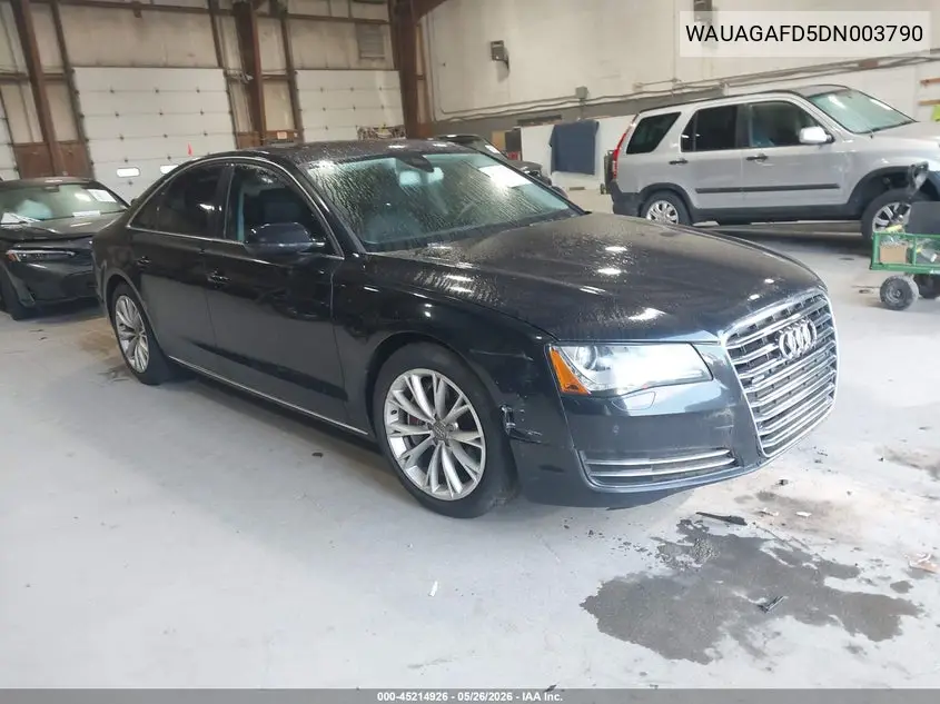 2013 Audi A8 3.0T VIN: WAUAGAFD5DN003790 Lot: 45214926