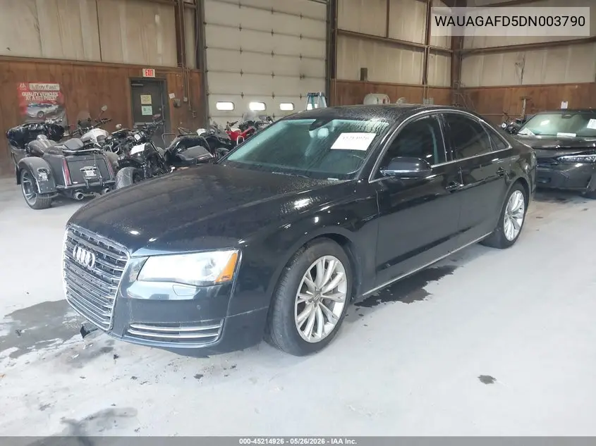 2013 Audi A8 3.0T VIN: WAUAGAFD5DN003790 Lot: 45214926