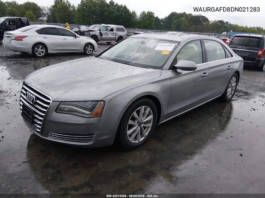 2013 Audi A8 L 3.0T VIN: WAURGAFD8DN021283 Lot: 45315269