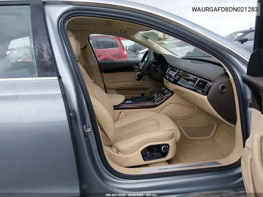 2013 Audi A8 L 3.0T VIN: WAURGAFD8DN021283 Lot: 45315269