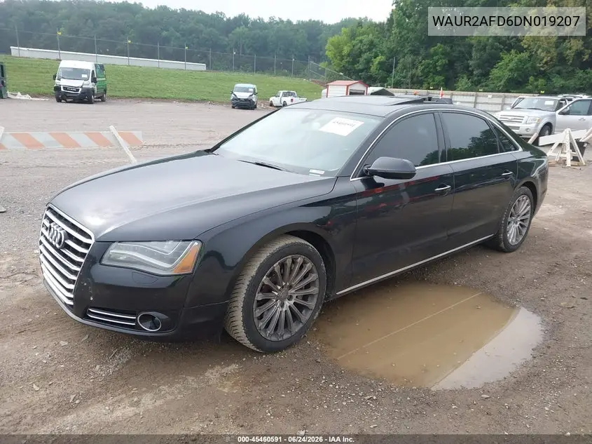 2013 Audi A8 L 4.0T VIN: WAUR2AFD6DN019207 Lot: 45460591