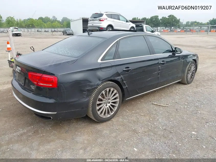 2013 Audi A8 L 4.0T VIN: WAUR2AFD6DN019207 Lot: 45460591