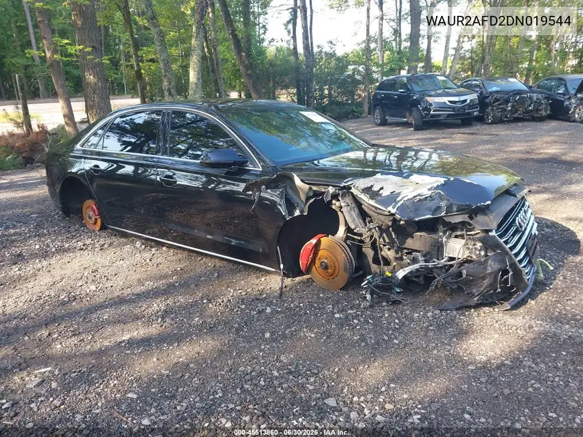 2013 Audi A8 L 4.0T VIN: WAUR2AFD2DN019544 Lot: 45513860