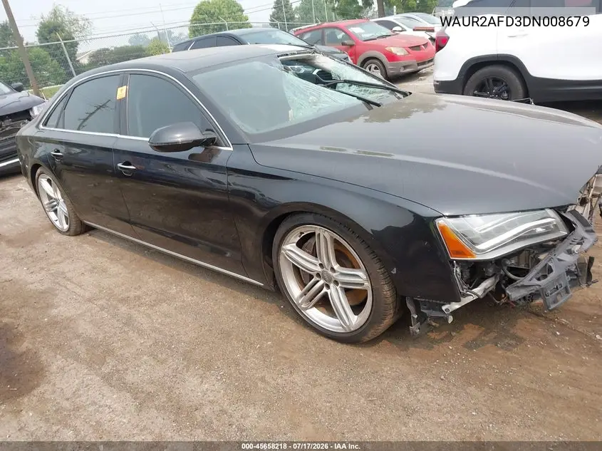 2013 Audi A8 L 4.0T VIN: WAUR2AFD3DN008679 Lot: 45658218