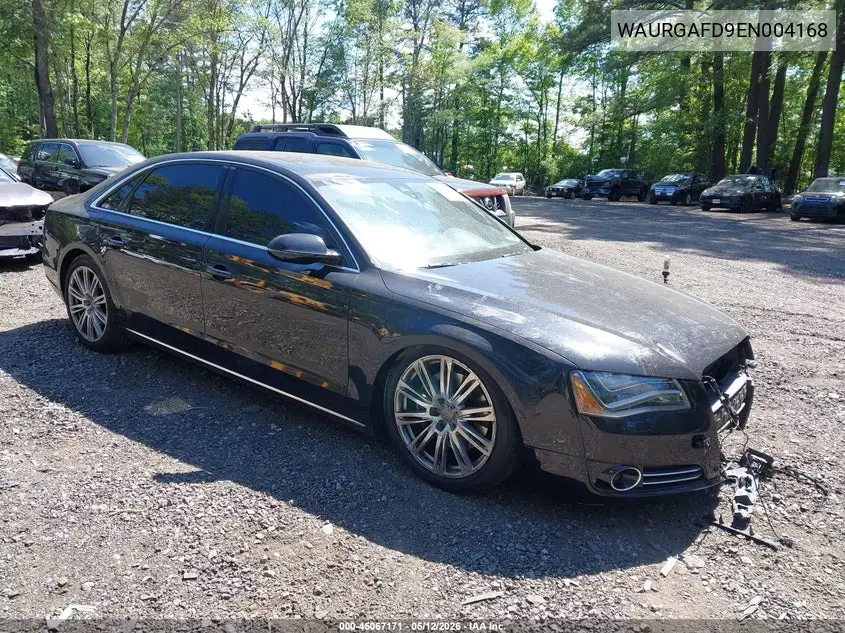 2014 Audi A8 L 3.0T VIN: WAURGAFD9EN004168 Lot: 45067171