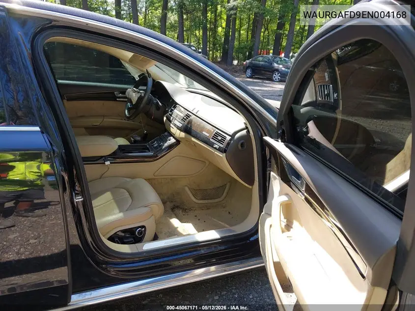 2014 Audi A8 L 3.0T VIN: WAURGAFD9EN004168 Lot: 45067171