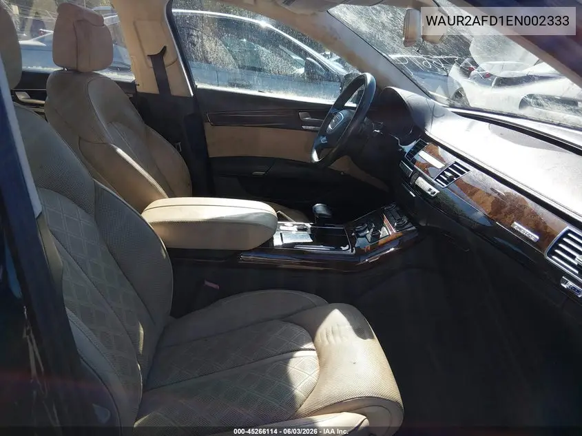 2014 Audi A8 L 4.0T VIN: WAUR2AFD1EN002333 Lot: 45266114