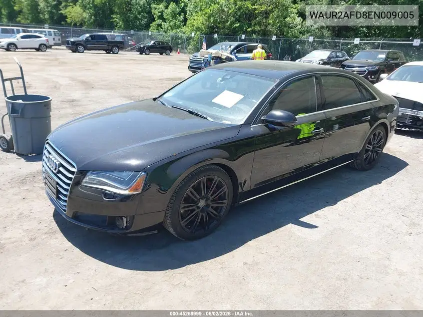 2014 Audi A8 L 4.0T VIN: WAUR2AFD8EN009005 Lot: 45269999