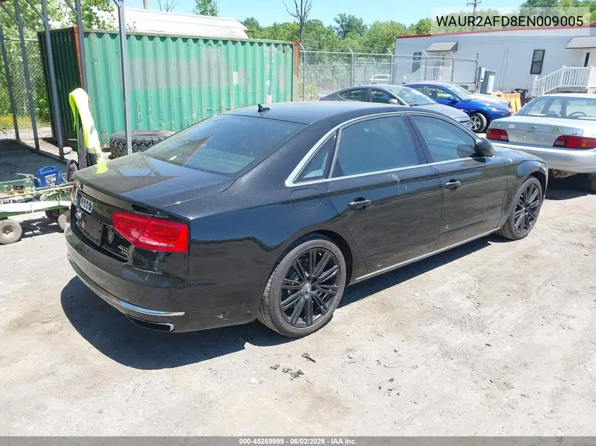 2014 Audi A8 L 4.0T VIN: WAUR2AFD8EN009005 Lot: 45269999