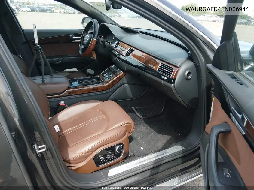 2014 Audi A8 L 3.0T VIN: WAURGAFD4EN006944 Lot: 45331419