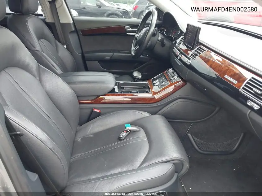 2014 Audi A8 L 3.0 Tdi VIN: WAURMAFD4EN002580 Lot: 45413913