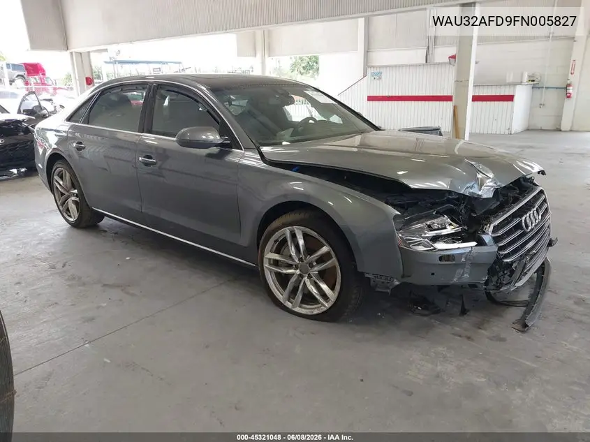 2015 Audi A8 L 4.0T VIN: WAU32AFD9FN005827 Lot: 45321048