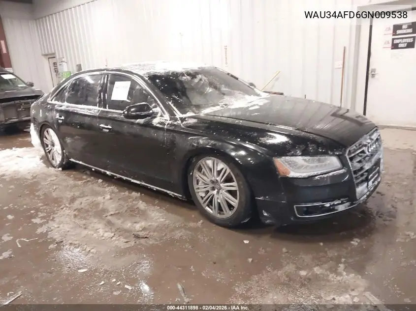 2016 Audi A8 L 3.0T VIN: WAU34AFD6GN009538 Lot: 44311898