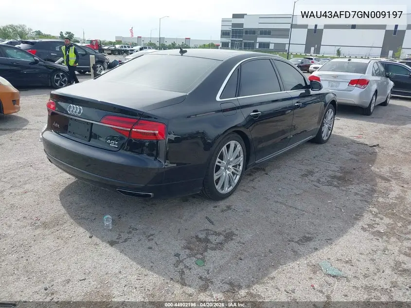 2016 Audi A8 L 4.0T Sport VIN: WAU43AFD7GN009197 Lot: 44902196