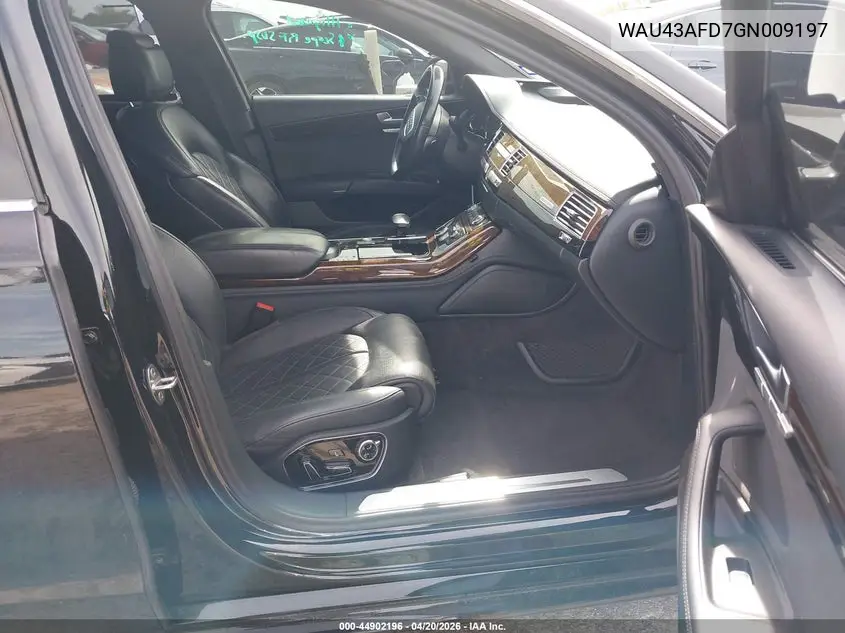 2016 Audi A8 L 4.0T Sport VIN: WAU43AFD7GN009197 Lot: 44902196