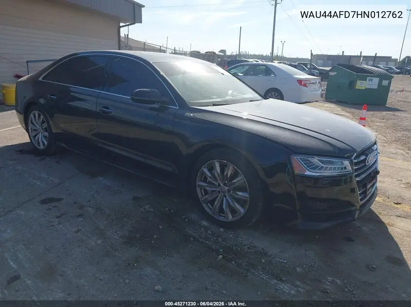 2017 Audi A8 L 3.0T VIN: WAU44AFD7HN012762 Lot: 45271230