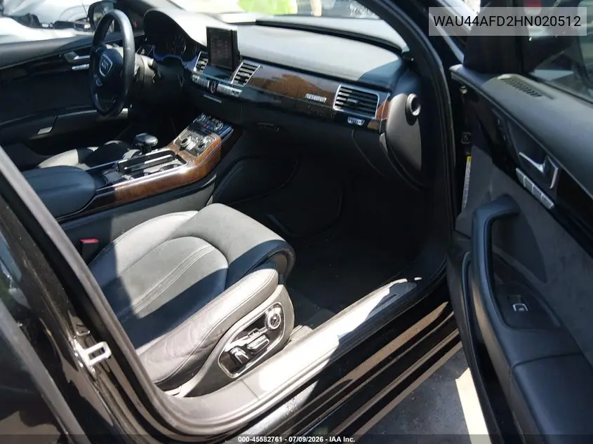 2017 Audi A8 L L 3.0T (Tiptronic) (No Longer Available For Ordering) VIN: WAU44AFD2HN020512 Lot: 45582761