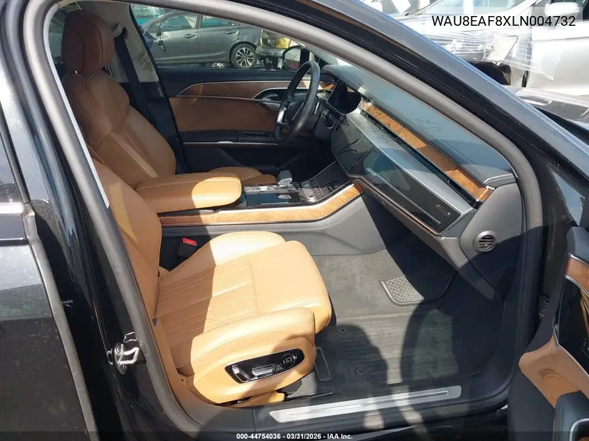 2020 Audi A8 L 60 Tfsi Quattro Tiptronic VIN: WAU8EAF8XLN004732 Lot: 44754036