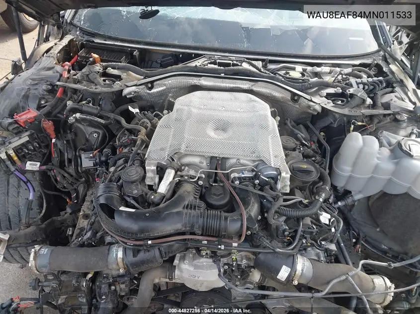 2021 Audi A8 L 60 Tfsi Quattro Tiptronic VIN: WAU8EAF84MN011533 Lot: 44827256