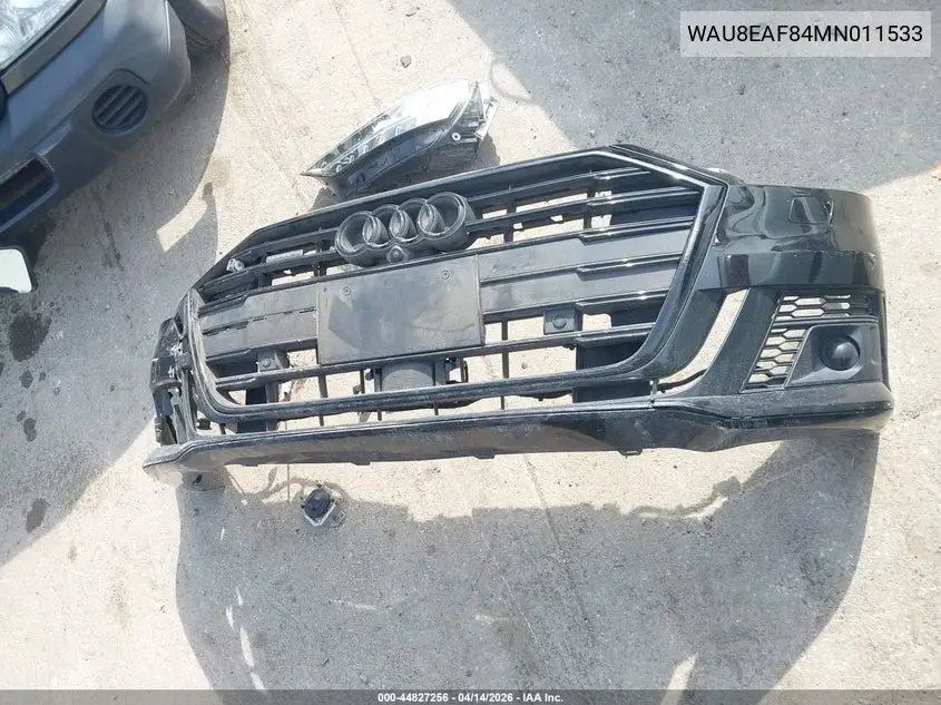 2021 Audi A8 L 60 Tfsi Quattro Tiptronic VIN: WAU8EAF84MN011533 Lot: 44827256