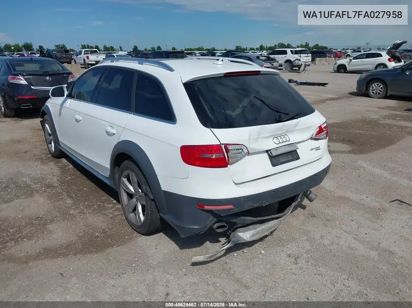 2015 Audi Allroad 2.0T Premium VIN: WA1UFAFL7FA027958 Lot: 45629462
