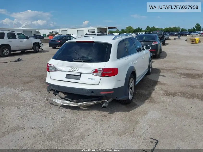 2015 Audi Allroad 2.0T Premium VIN: WA1UFAFL7FA027958 Lot: 45629462