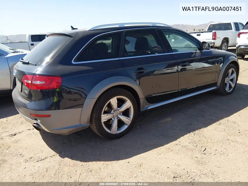 2016 Audi Allroad Premium VIN: WA1TFAFL9GA007451 Lot: 45590507