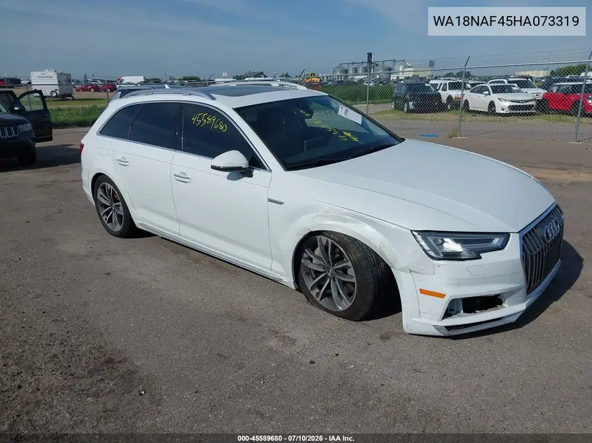 2017 Audi Allroad Premium Plus VIN: WA18NAF45HA073319 Lot: 45589680